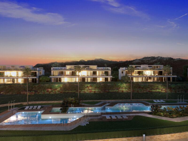 Modern Golfside Duplex Apartments with Private Pools in Marbella